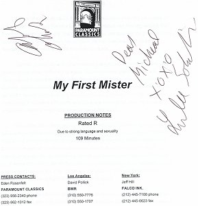 My First Mister press notes
